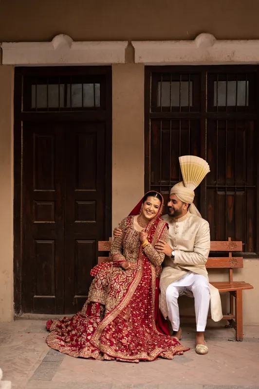 Intimate couple portrait in moody light, artistic wedding photography in Islamabad by Arsalan Asad