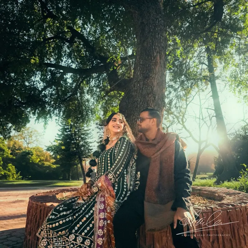 Moody wedding photo collage card, artistic wedding photography in Islamabad by Arsalan Asad